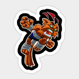 Cat fight Sticker